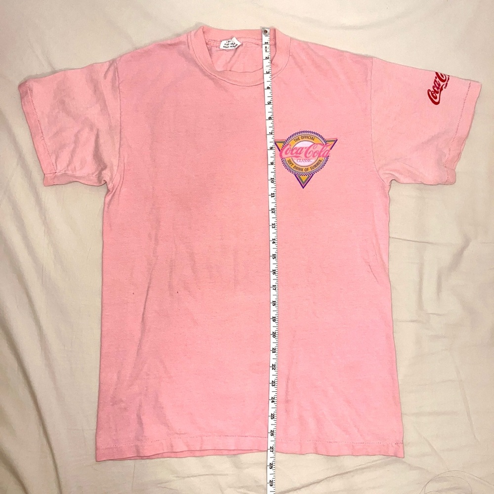Vintage Village Mews - Coca-Cola Pink Graphic Oversized T-Shirt